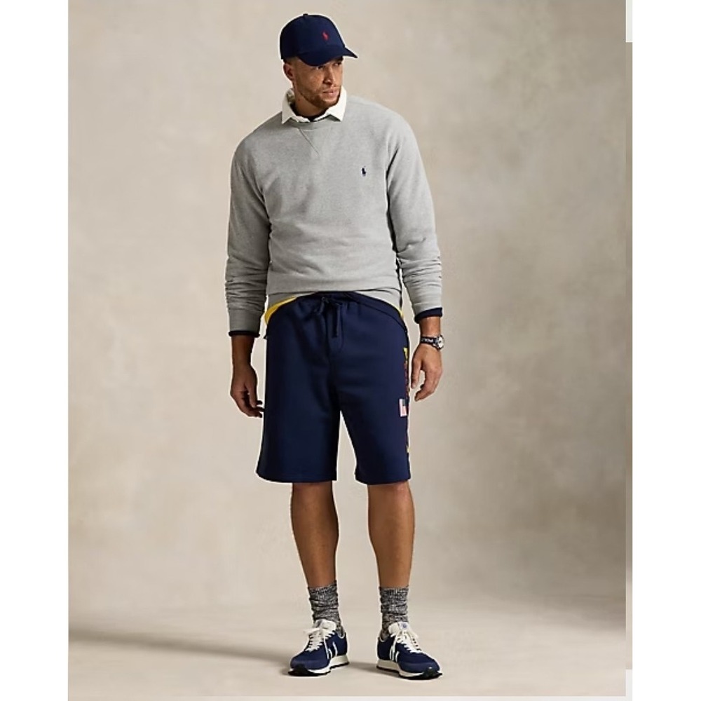 Polo Sport Ralph Lauren Fleece Shorts Navy Blue Big & Tall Men's Size 5XLT NWT - Picture 5 of 7